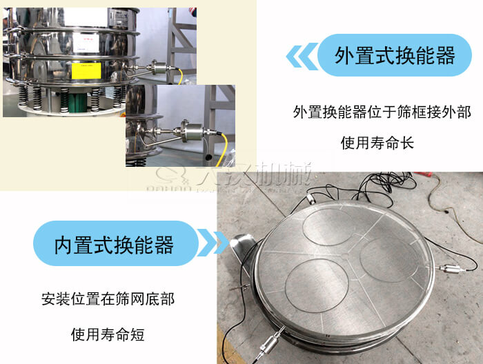 外置式超聲波振動(dòng)篩和內(nèi)置式超聲波振動(dòng)篩的區(qū)別？