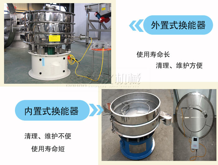 外置式超聲波振動(dòng)篩和內(nèi)置式超聲波振動(dòng)篩的區(qū)別？